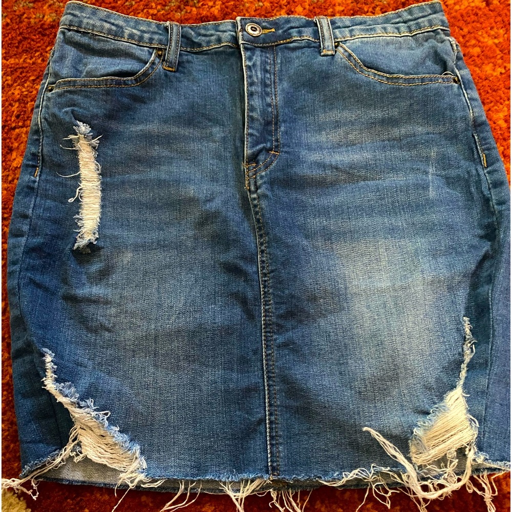 Wax Jeans Demin Skirt Size Medium